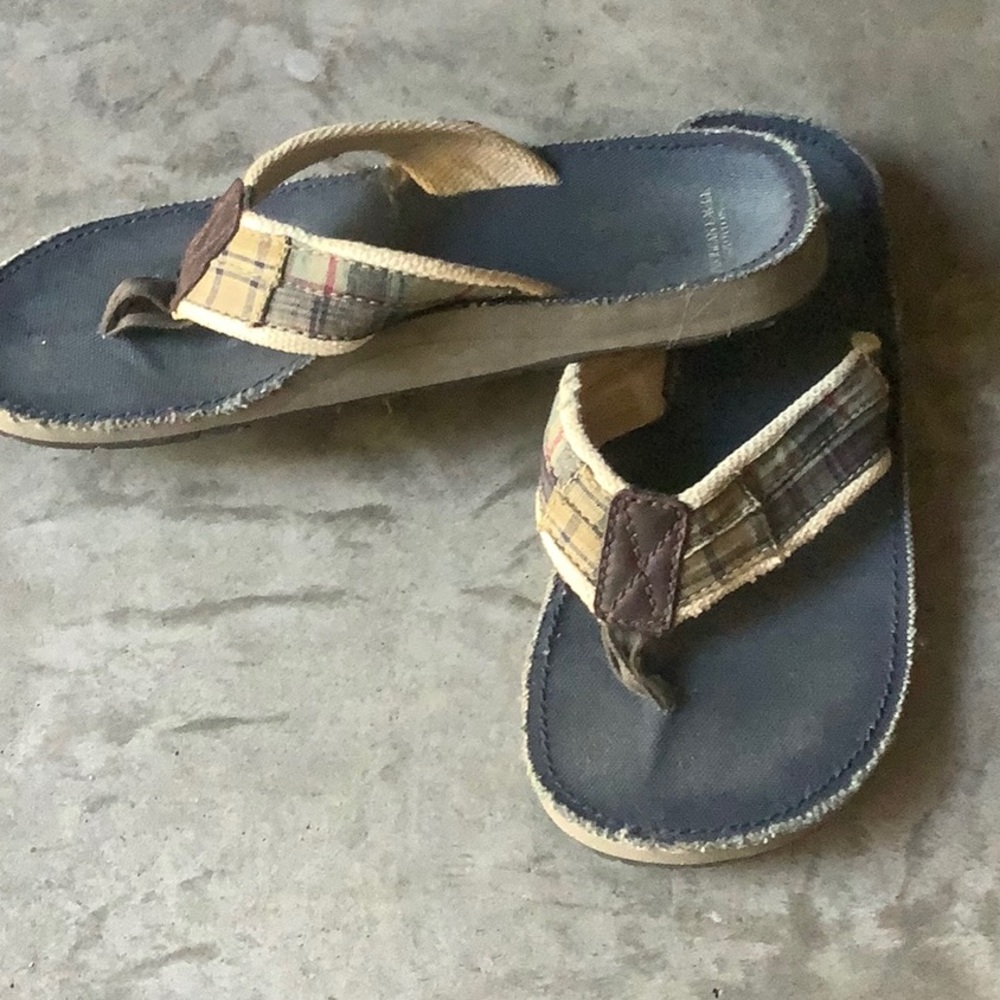 American Eagle Outfitters Plaid Loafers - Blue and Tan
